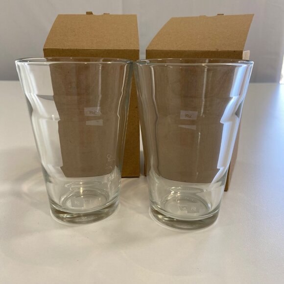 Set Of 2 Nespresso Glass Coffee Cups 300ml Clear Glass With Original Packaging - Picture 15 of 15